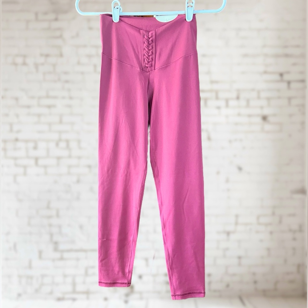 Offline by Aerie Real Me High Waisted Lace Up Legging. Brick Stone. Size M. NWT